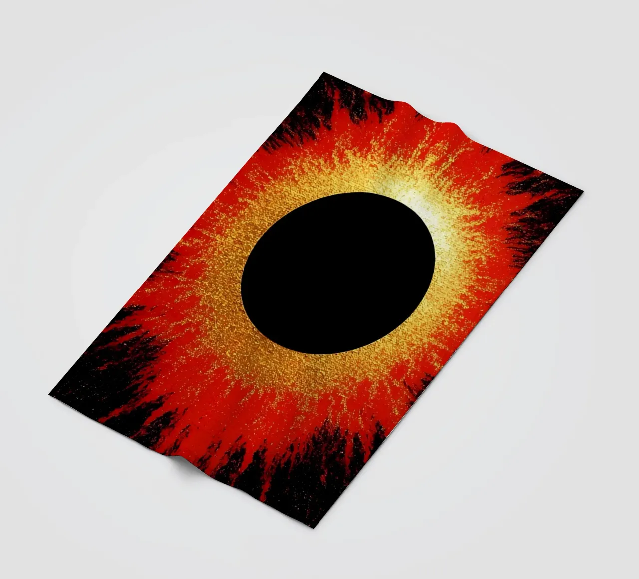 Eclissi solare - Pop Art coperta in pile da ColorCrash Gallery