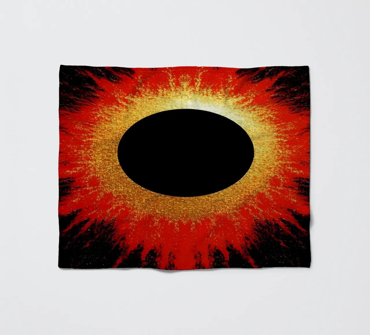 Eclissi solare - Pop Art coperta in pile da ColorCrash Gallery