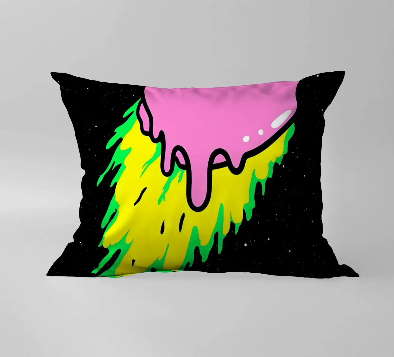 Melting Meteor - Pop Art decorative cushion by ColorCrash Gallery