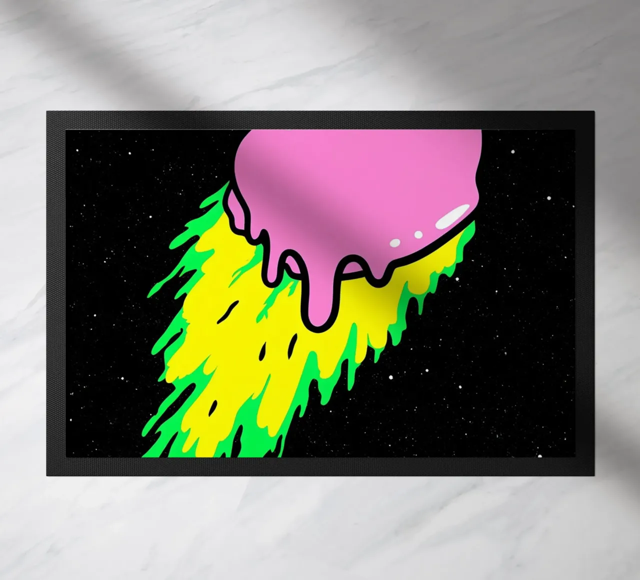 Meteora che si scioglie - Pop Art zerbino da ColorCrash Gallery