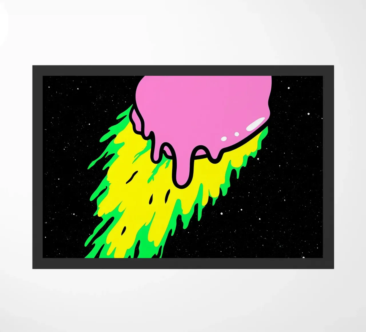 Meteora che si scioglie - Pop Art zerbino da ColorCrash Gallery