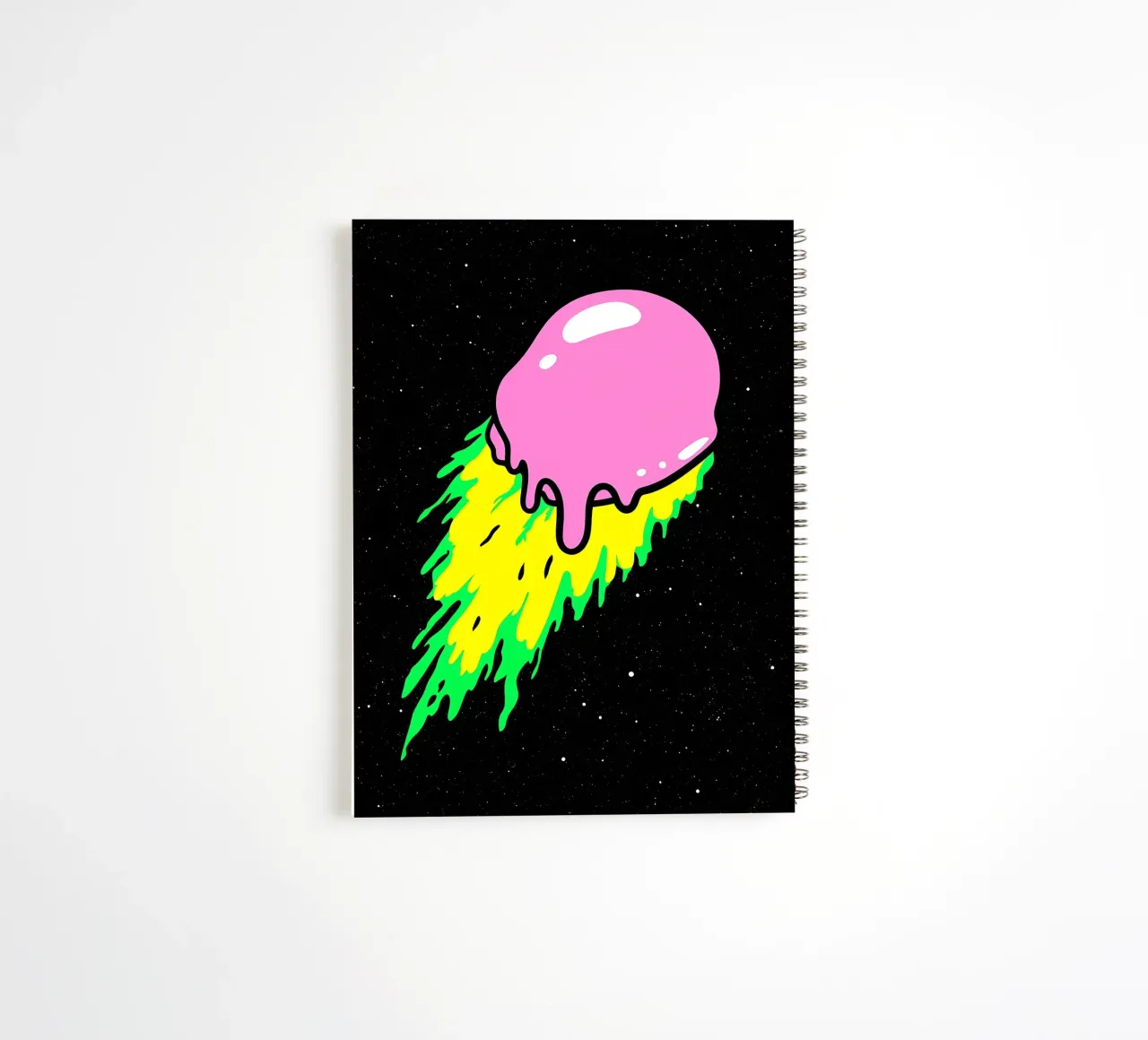 Schmelzender Meteor - Pop Art Ringbuch von ColorCrash Gallery
