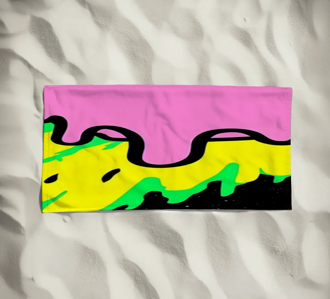 Météore en fusion - Pop Art serviette de plage de ColorCrash Gallery