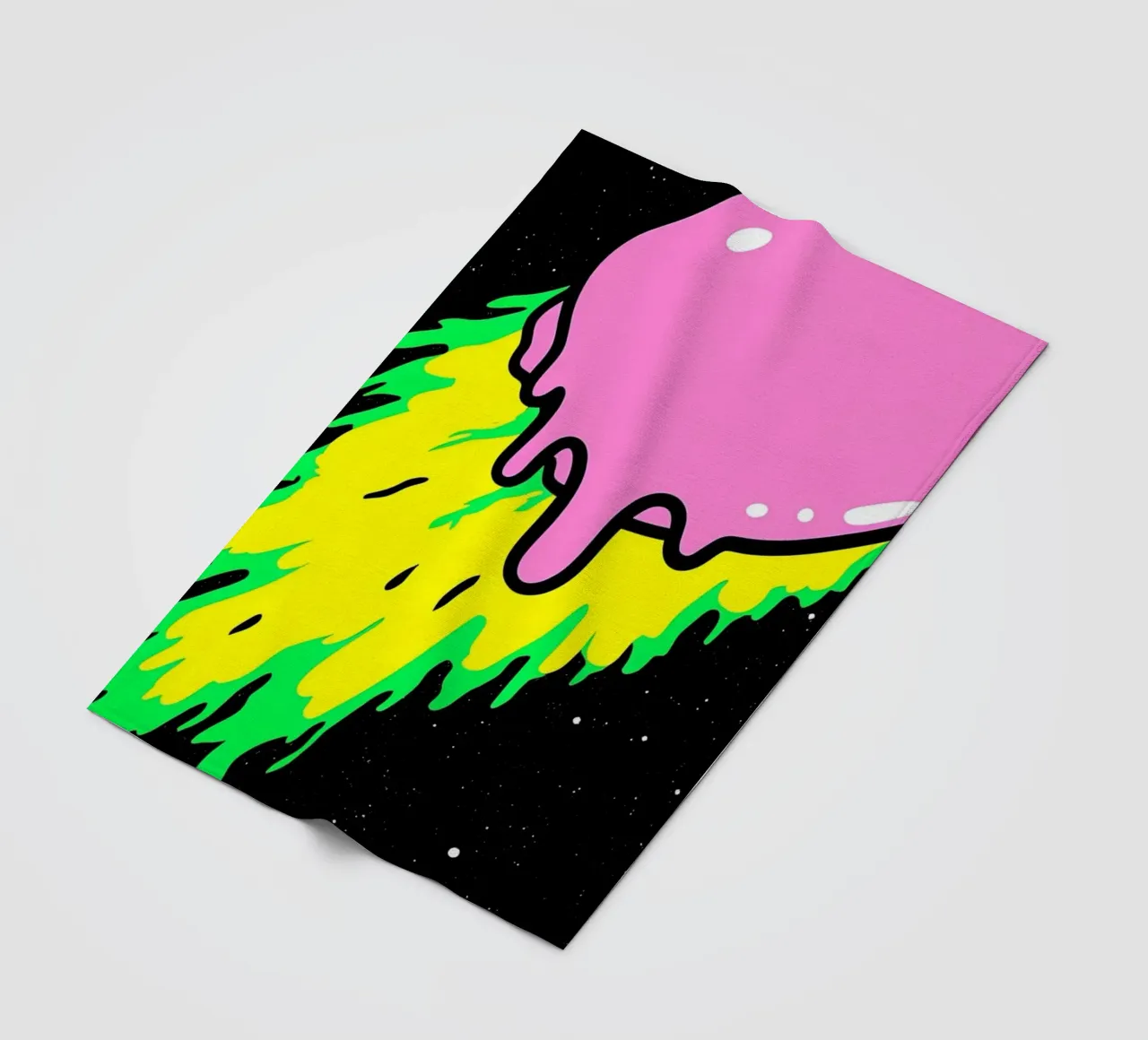 Meteora che si scioglie - Pop Art coperta in pile da ColorCrash Gallery