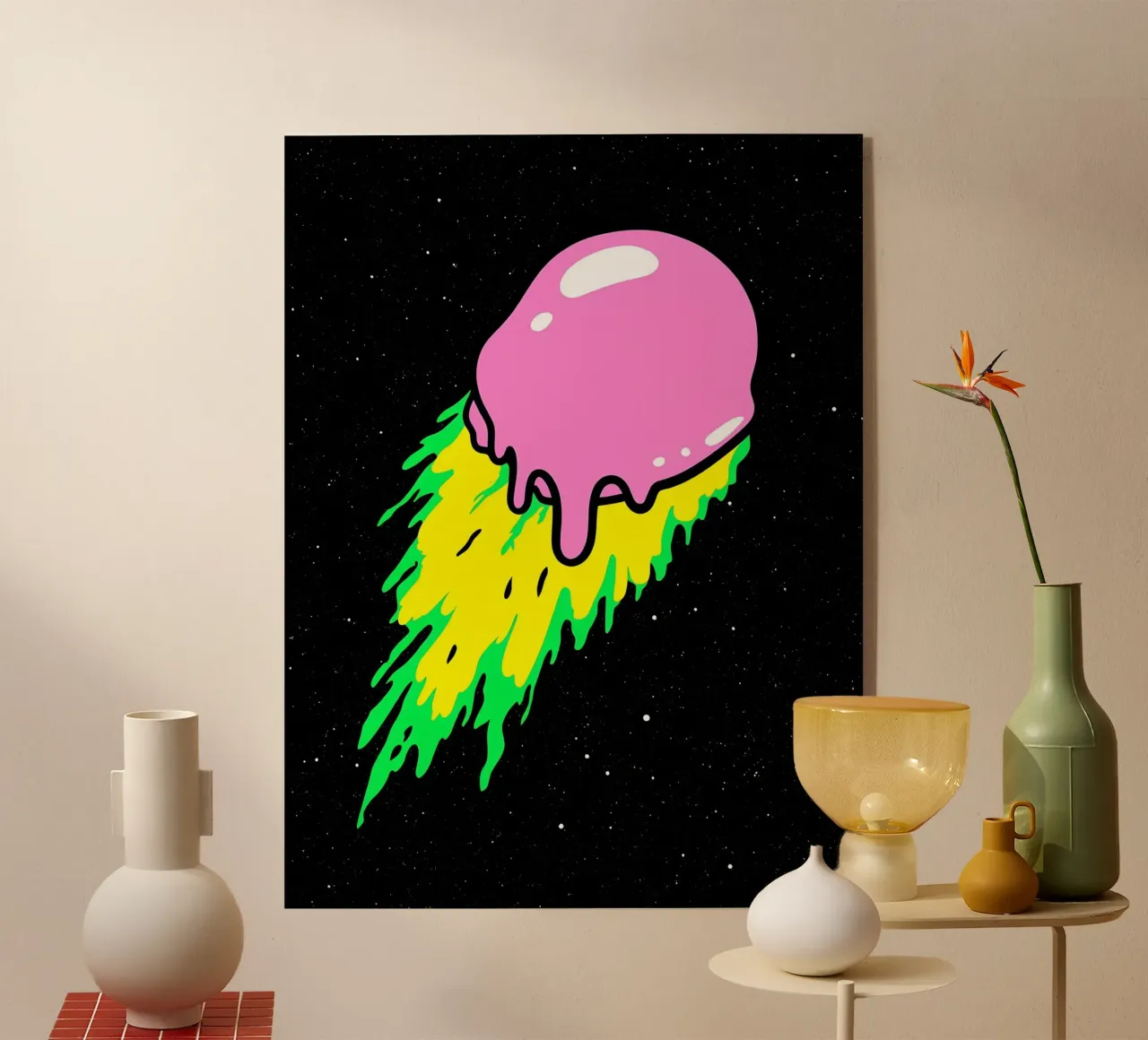 Meteoro en fusión - Pop Art metacrilato de ColorCrash Gallery