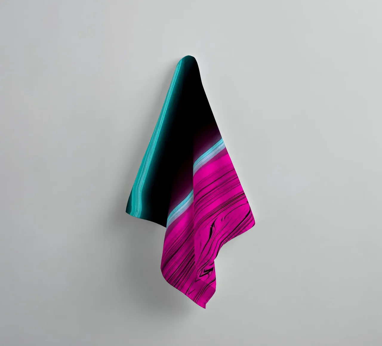 Planet With Ring - Pop Art towel by ColorCrash Gallery