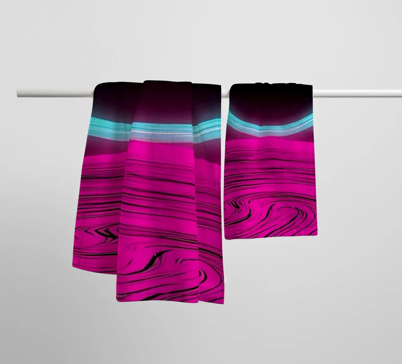 Planet With Ring - Pop Art towel by ColorCrash Gallery