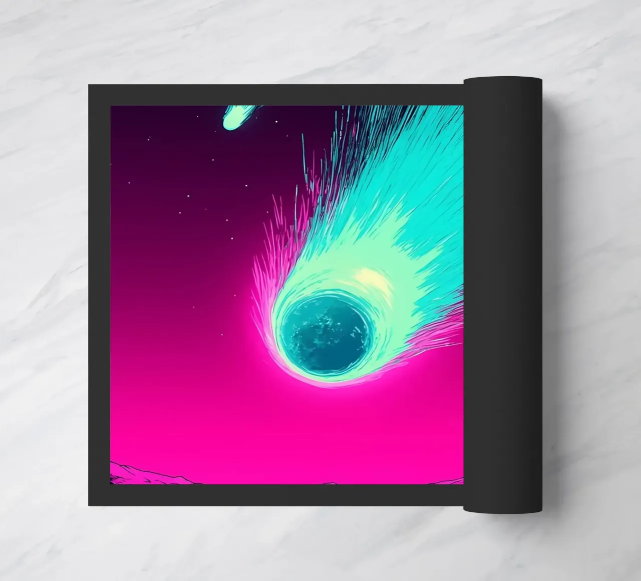 Pioggia di meteoriti - Pop Art zerbino da ColorCrash Gallery