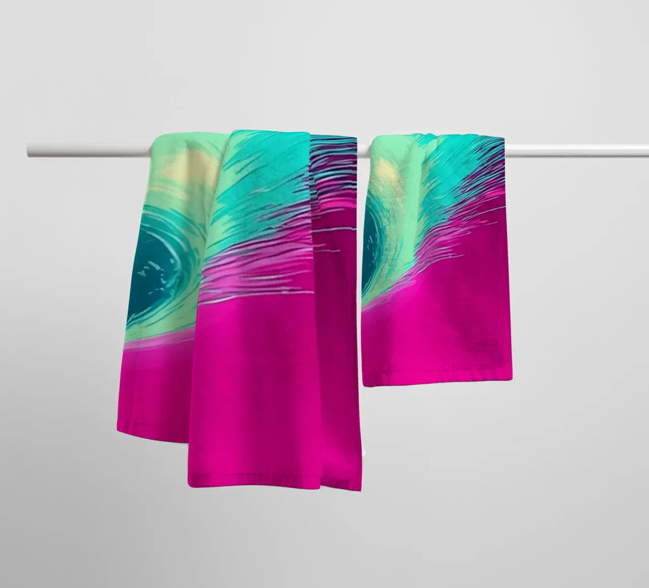 Meteoritenschauer - Pop Art Handtuch von ColorCrash Gallery