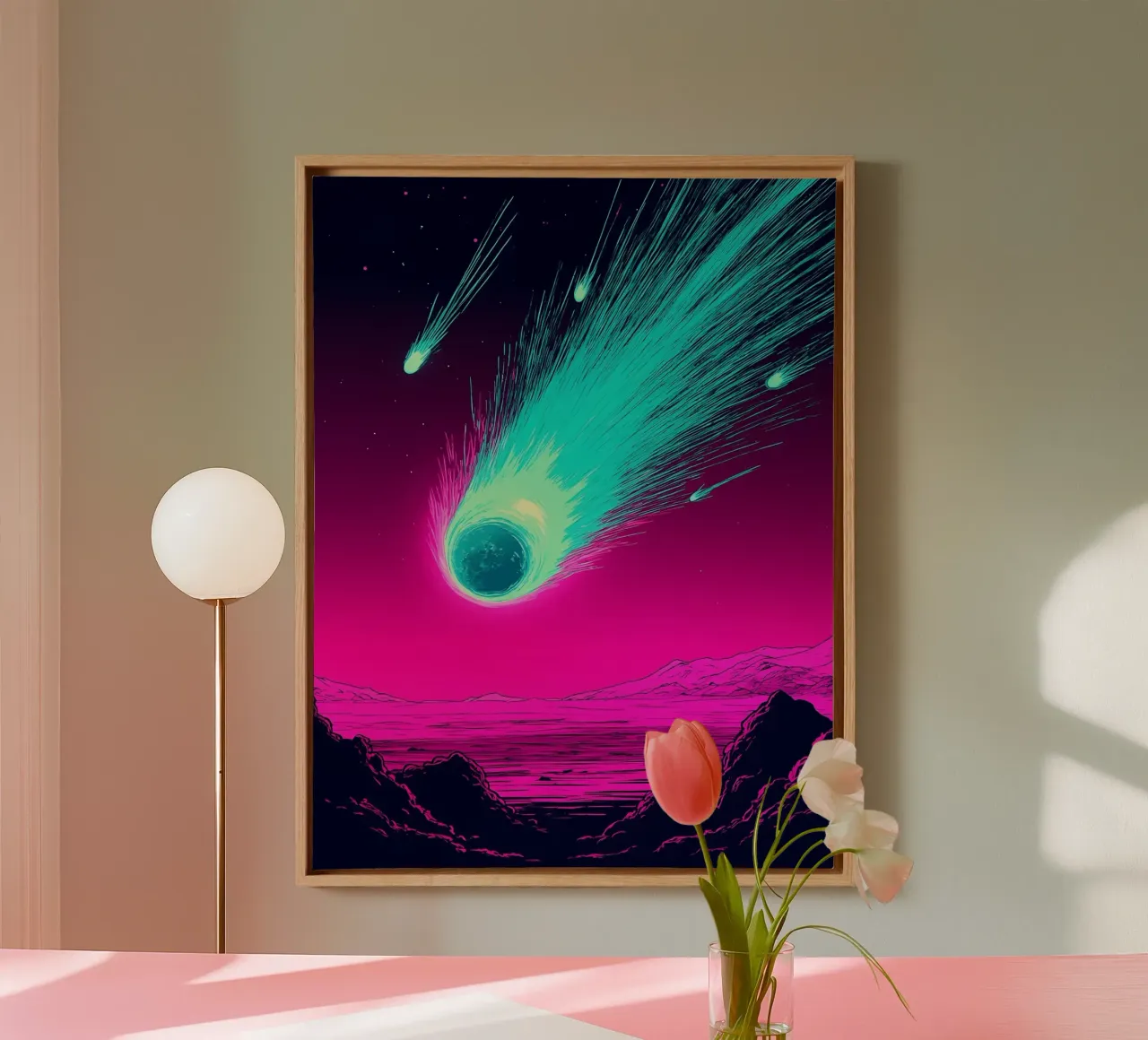 Meteor Shower - Pop Art canvas by ColorCrash Gallery