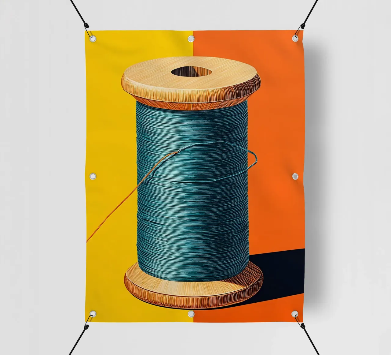 Hilo de carrete - Pop Art lonas publicitarias de ColorCrash Gallery