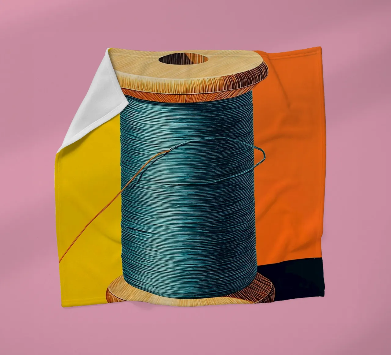 Spool Thread - Pop Art fleece blanket by ColorCrash Gallery