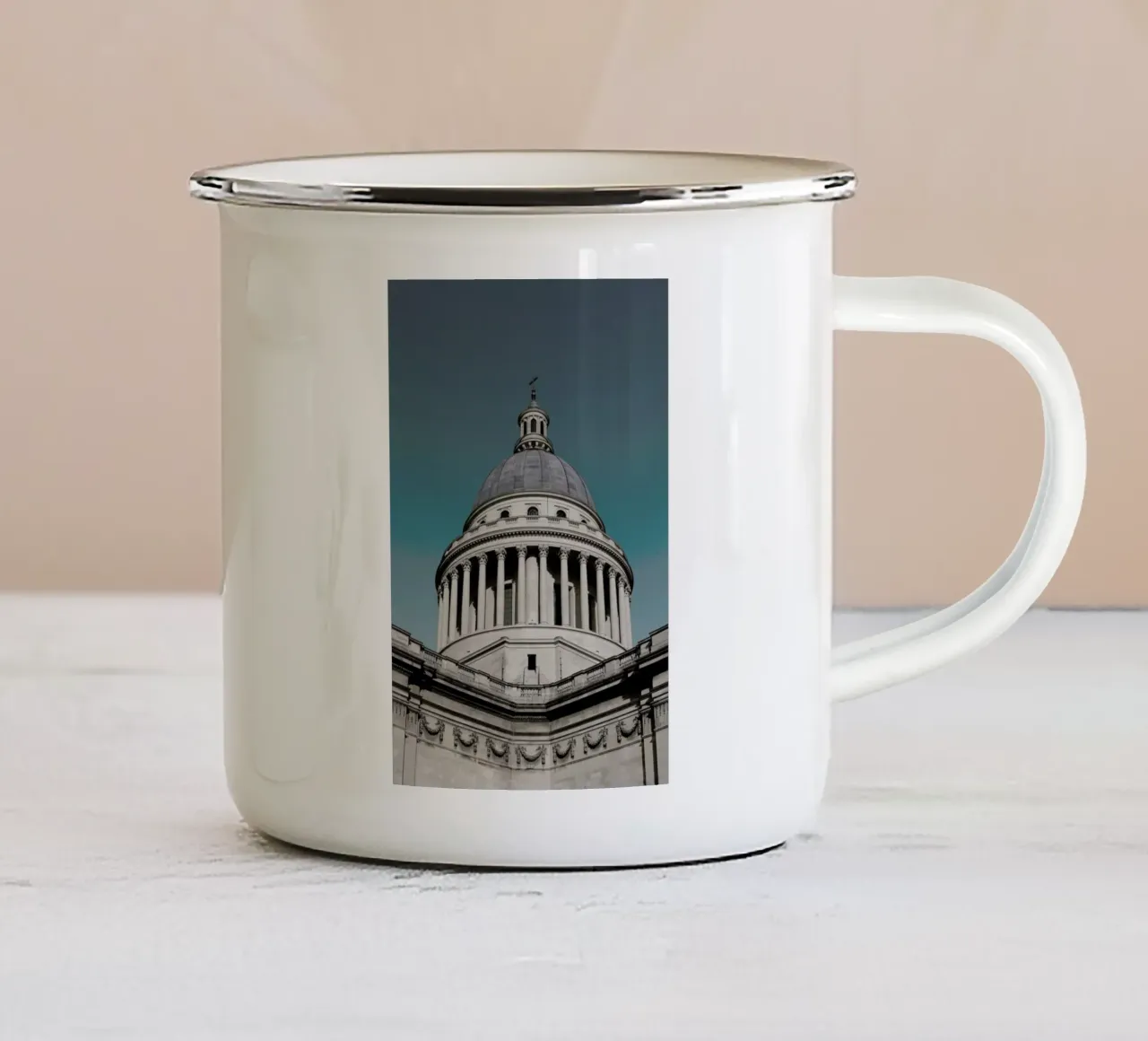 Pantheon, Paris tazza in smalto da METROPOLIS