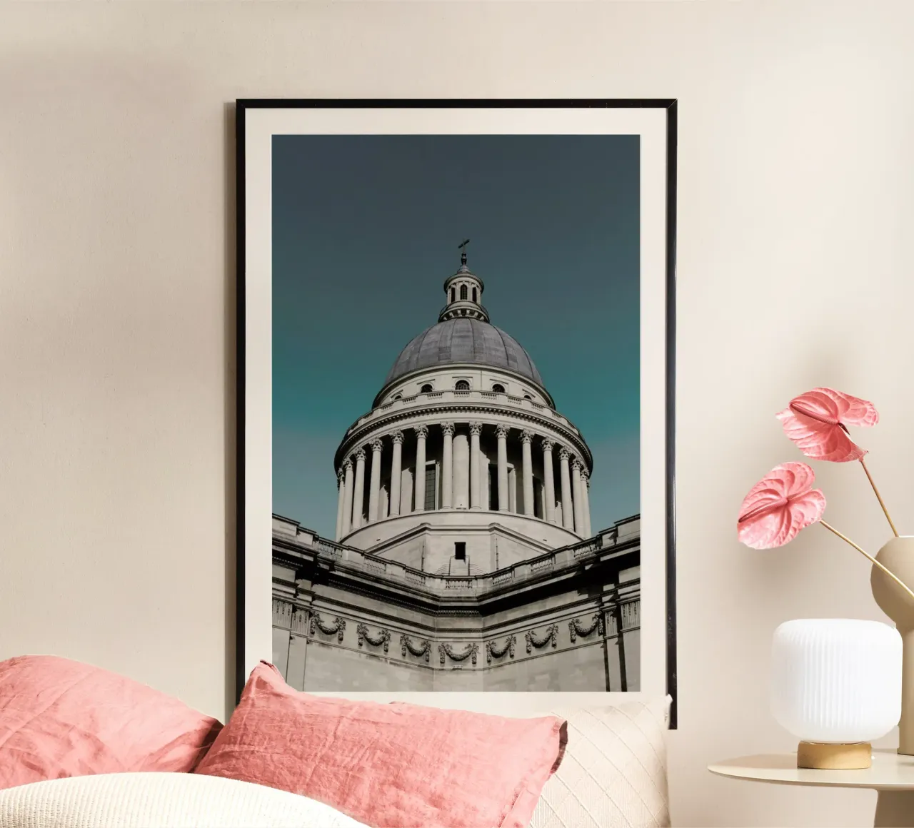 Pantheon, Paris poster con telaio in legno da METROPOLIS