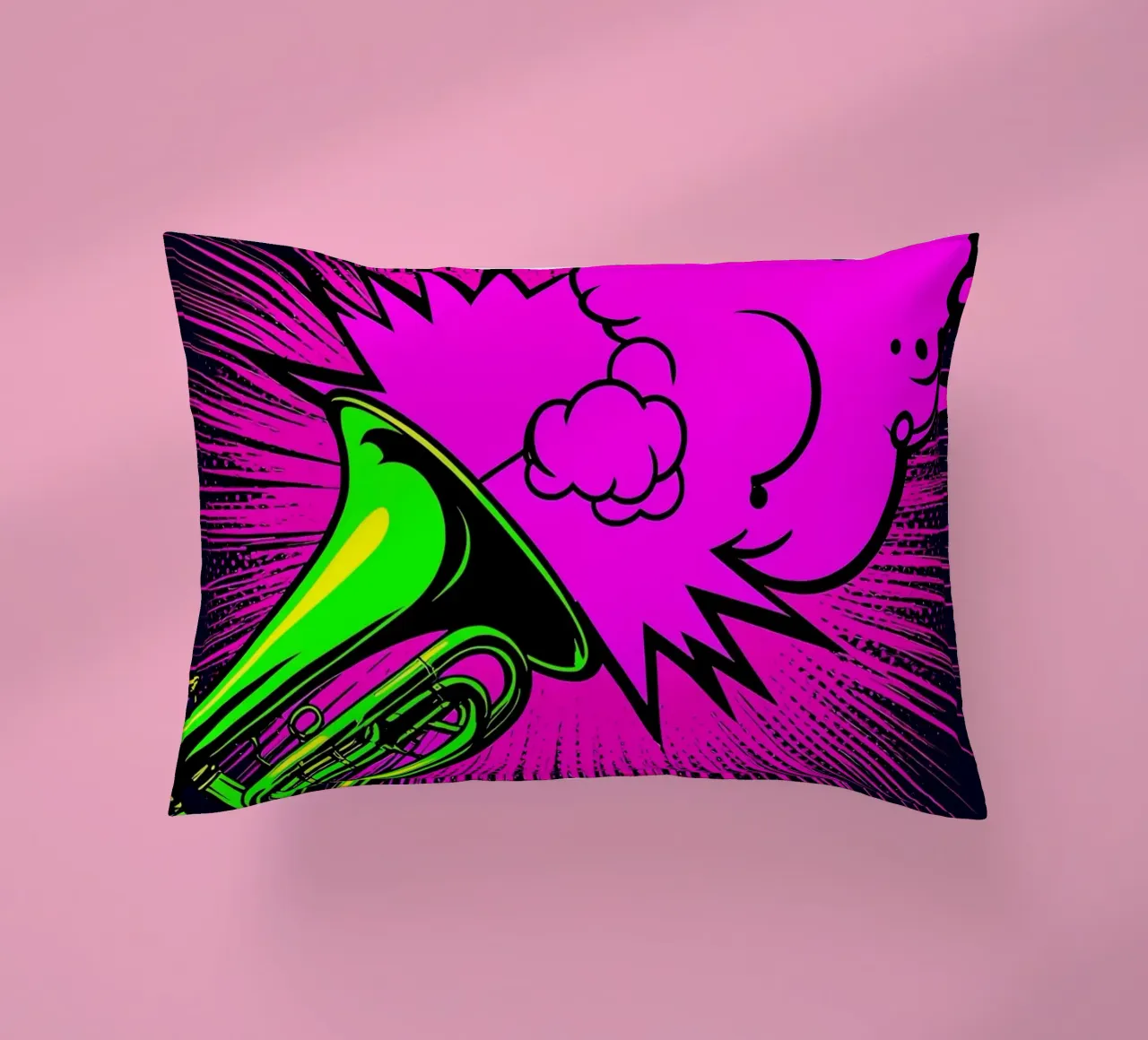 Tromba - Pop Art cuscino da ColorCrash Gallery