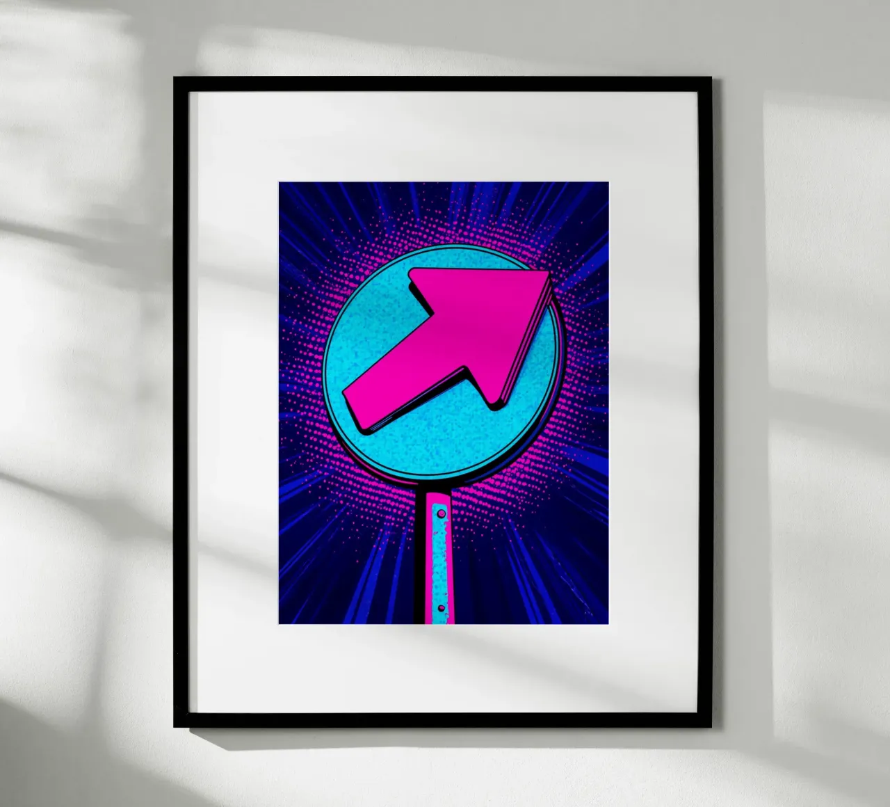 Segno della freccia - Pop Art poster da ColorCrash Gallery