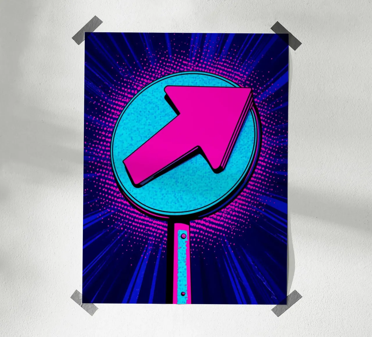 Segno della freccia - Pop Art poster da ColorCrash Gallery