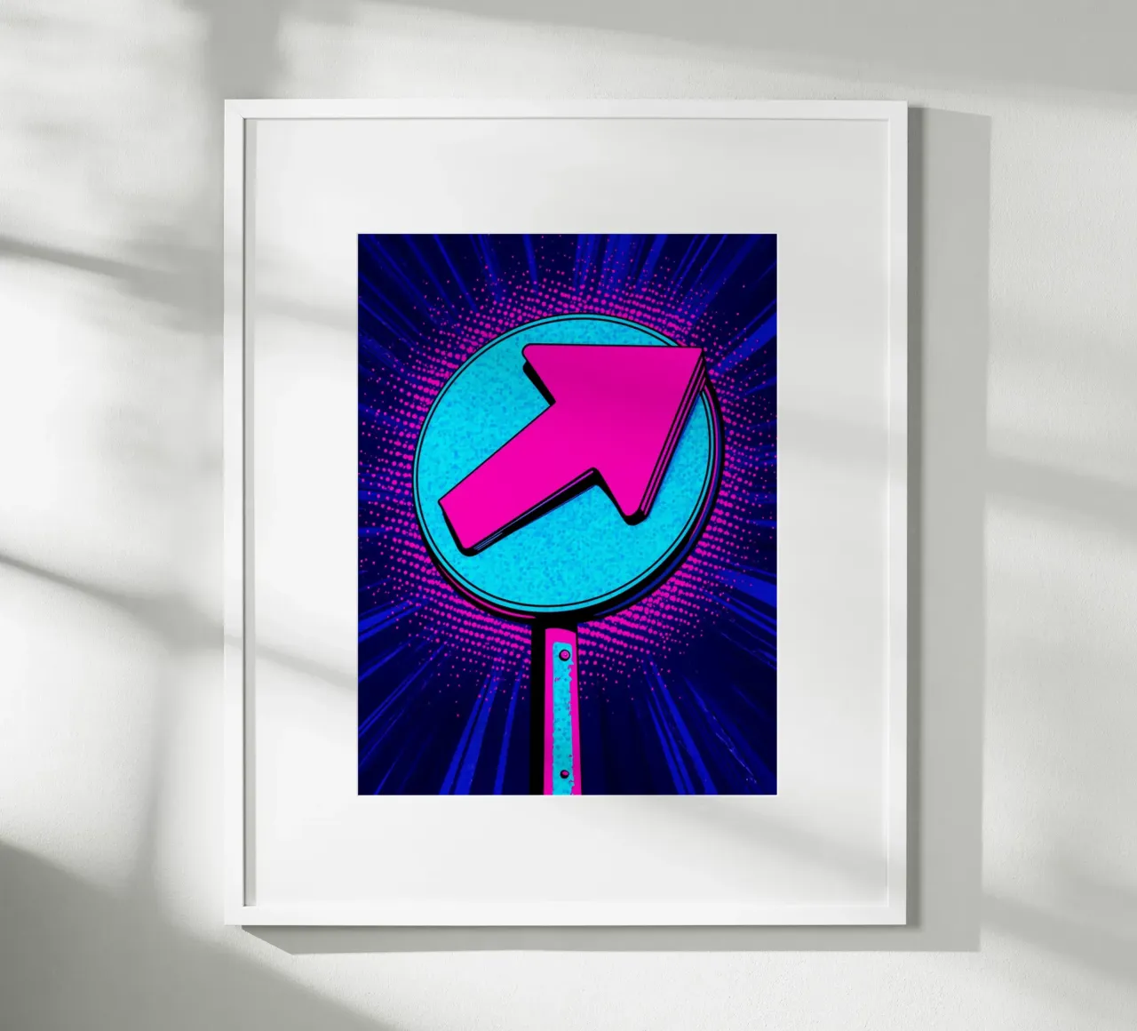 Segno della freccia - Pop Art poster da ColorCrash Gallery
