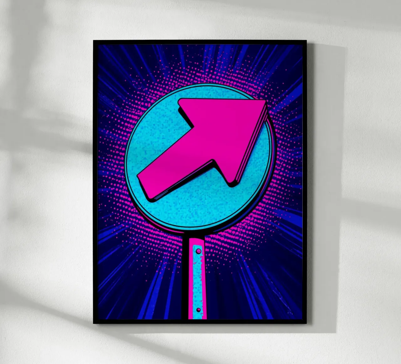 Segno della freccia - Pop Art poster da ColorCrash Gallery