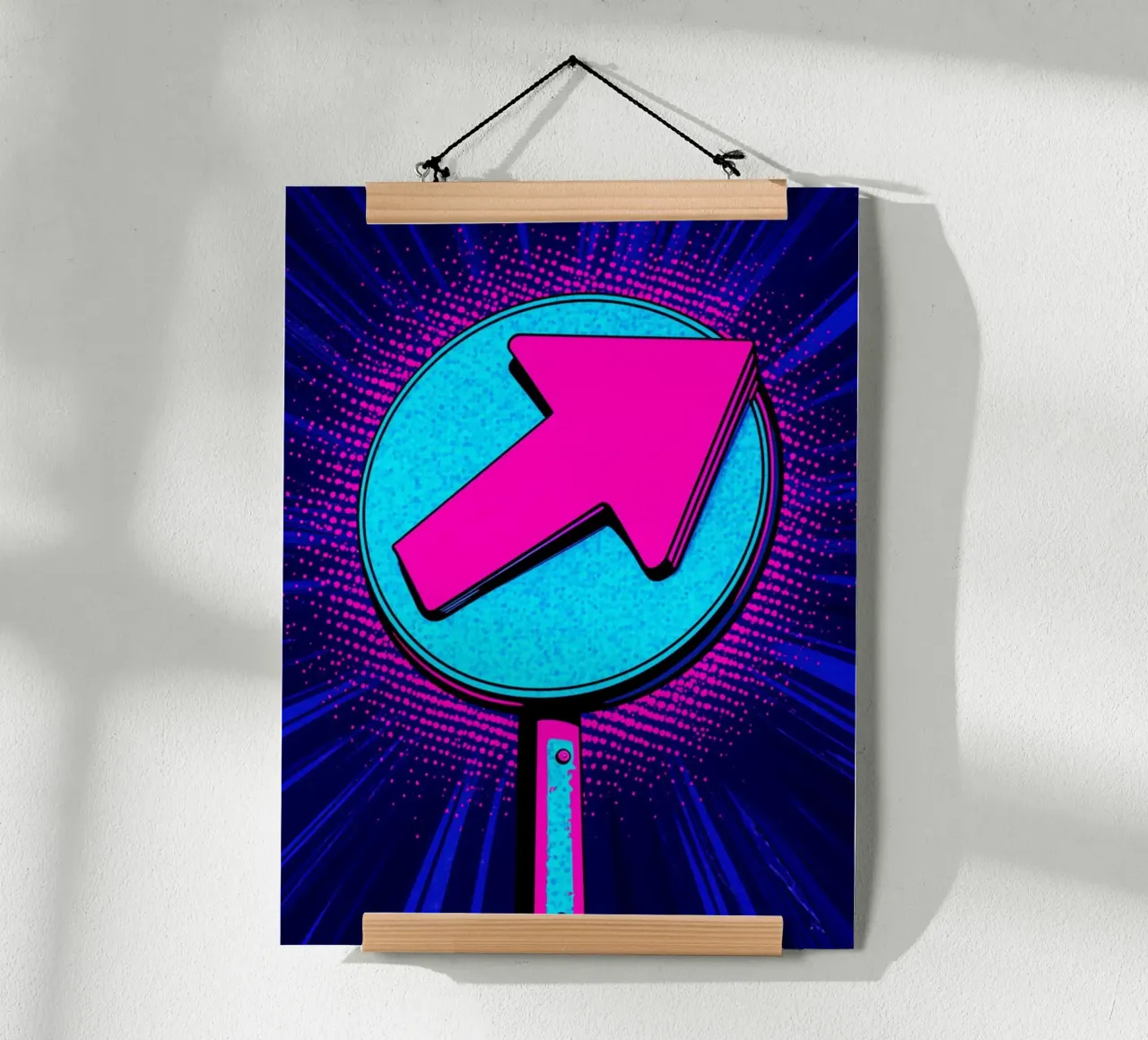 Segno della freccia - Pop Art poster da ColorCrash Gallery