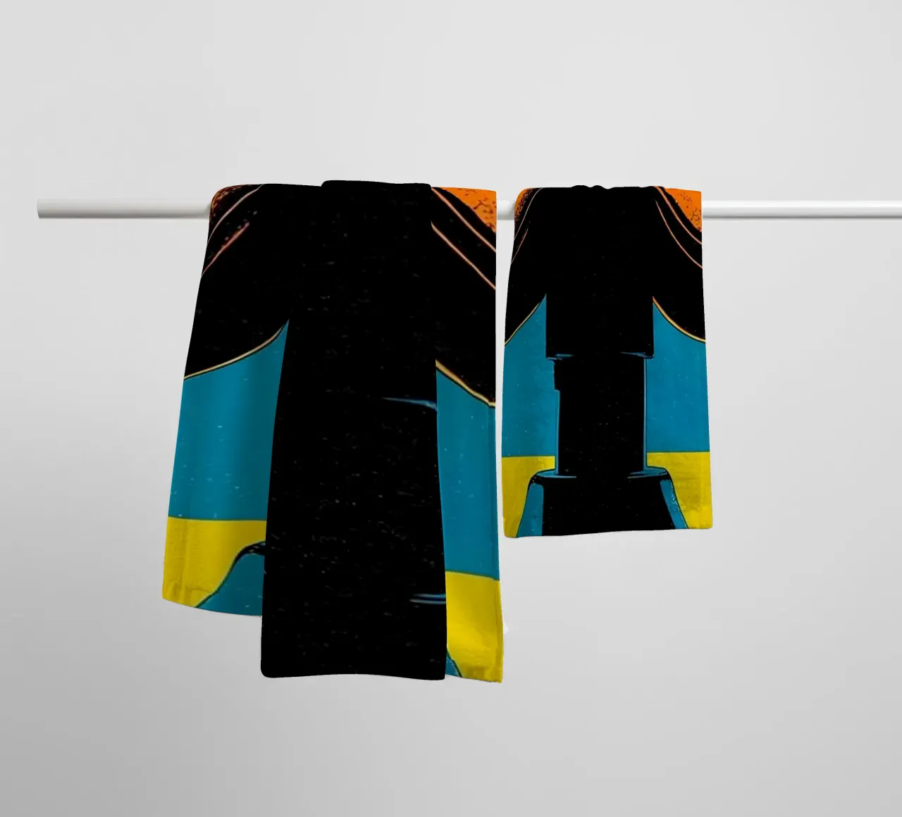 Binocolo - Pop Art asciugamano da bagno da ColorCrash Gallery