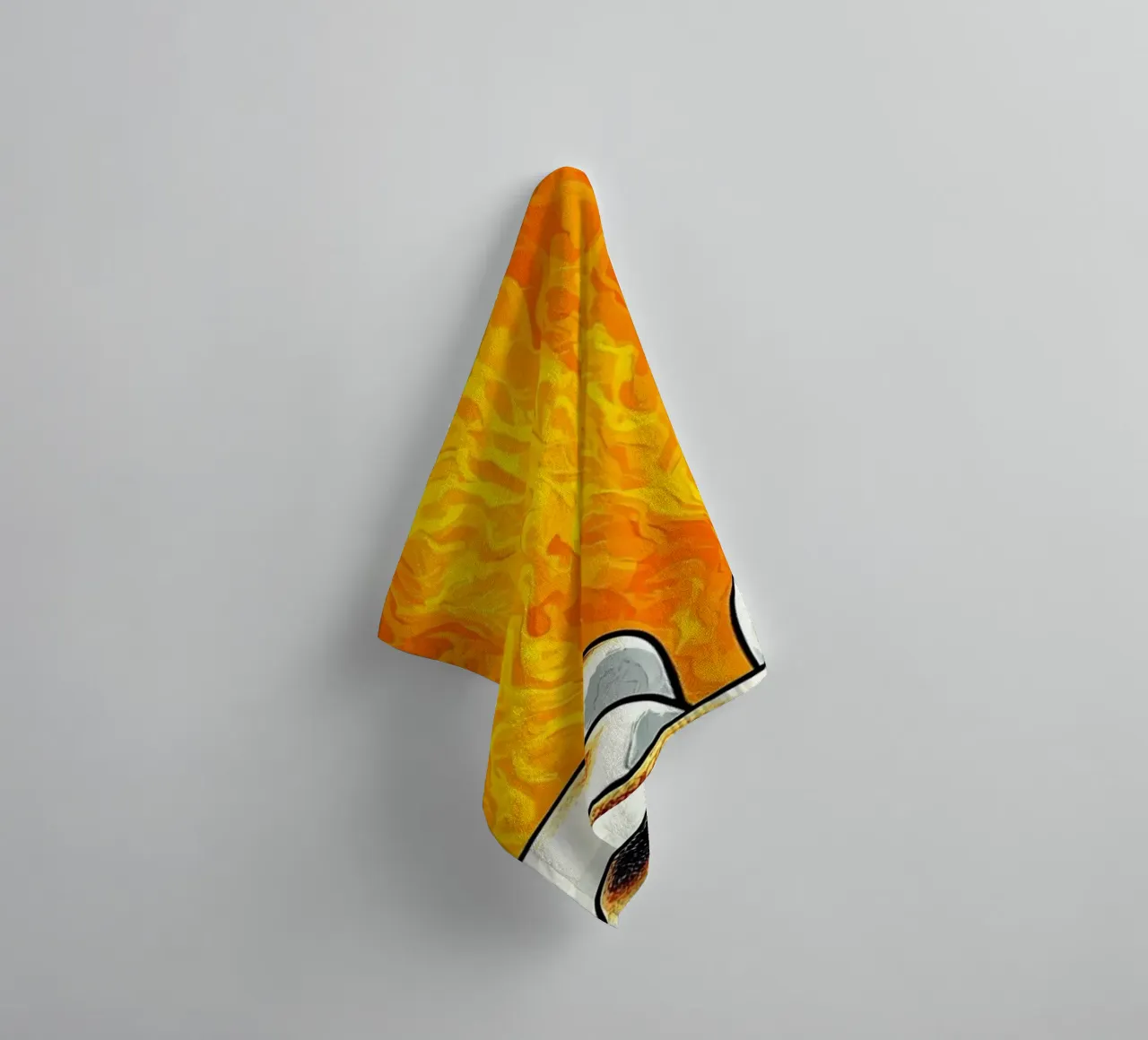 Marshmallows sul fuoco - Pop Art asciugamano da bagno da ColorCrash Gallery