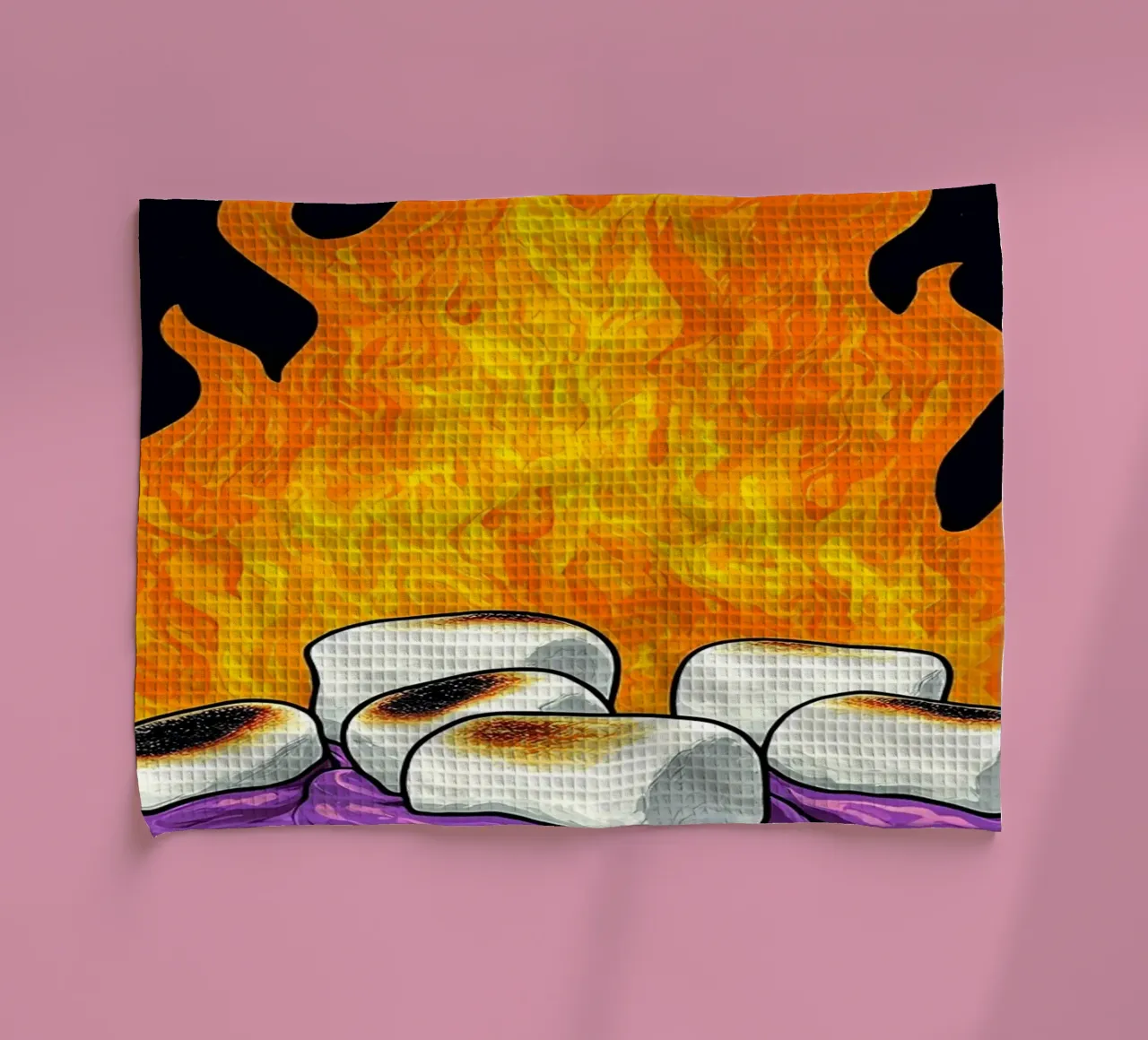 Marshmallows sul fuoco - Pop Art canovaccio da cucina da ColorCrash Gallery