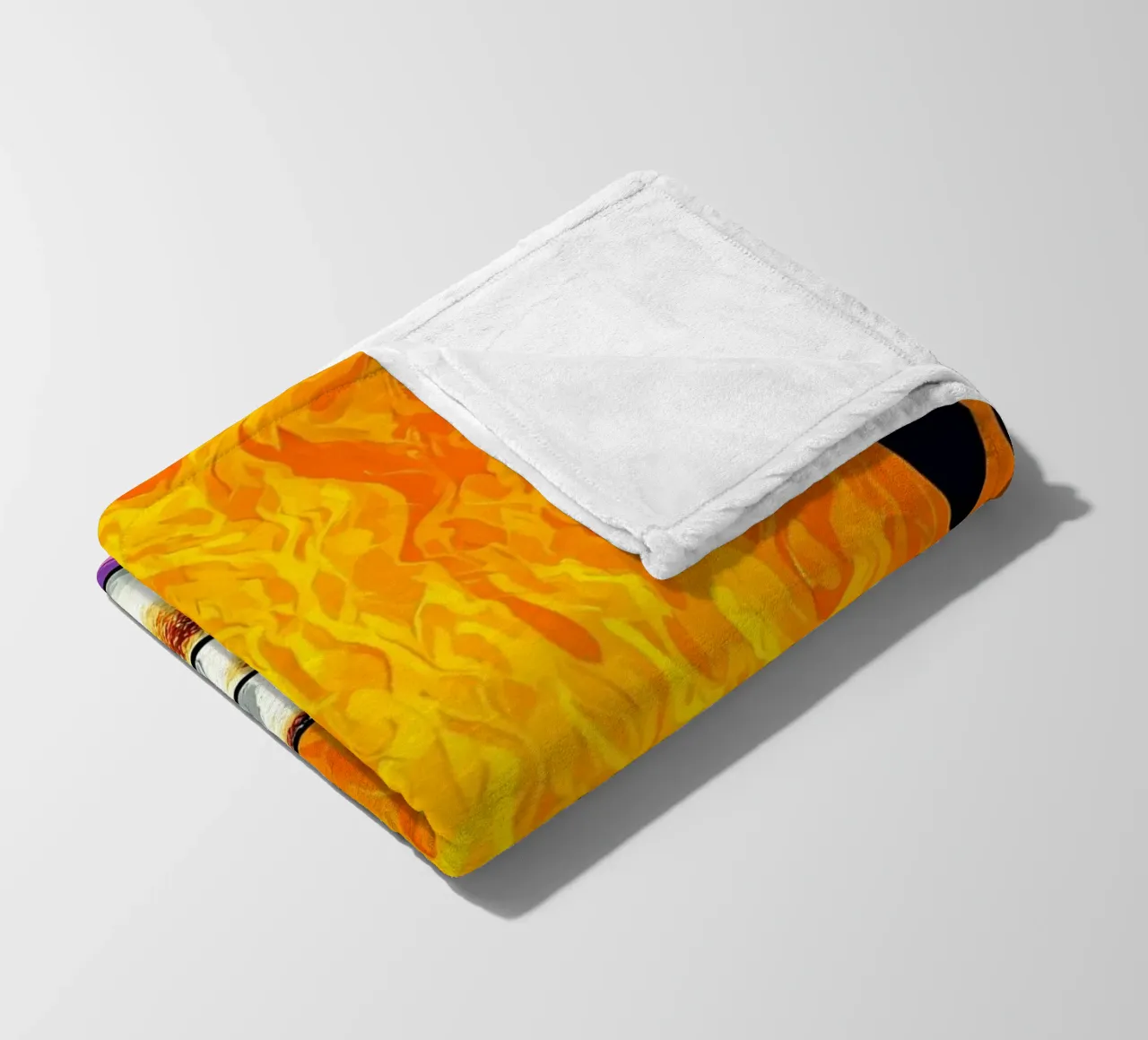 Marshmallows sul fuoco - Pop Art coperta in pile da ColorCrash Gallery