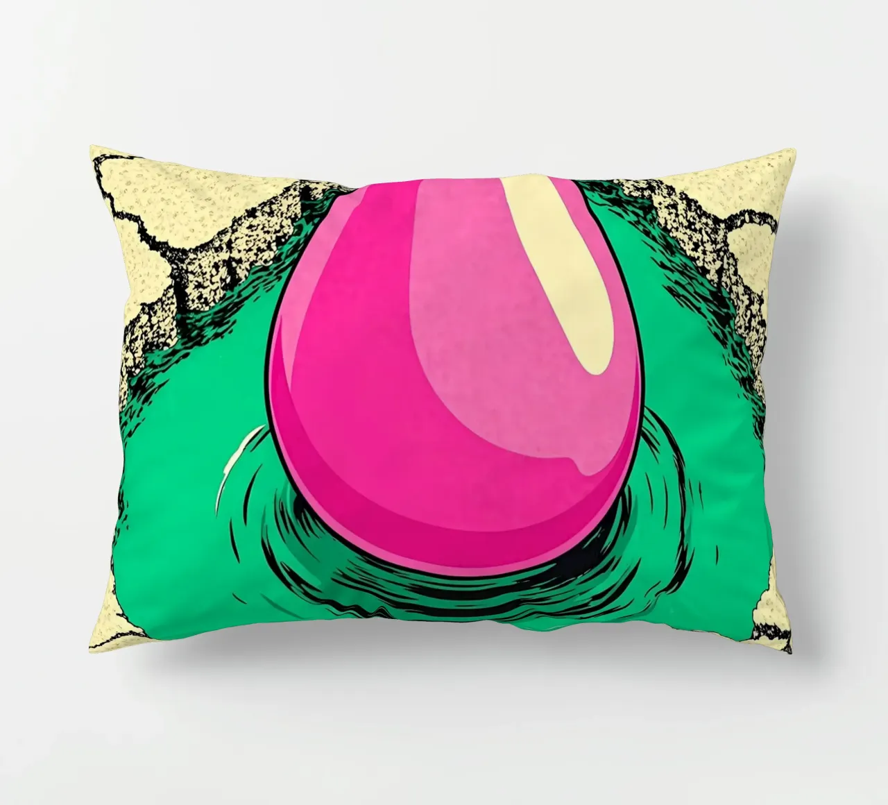 Teardrop - Pop Art cuscino da ColorCrash Gallery