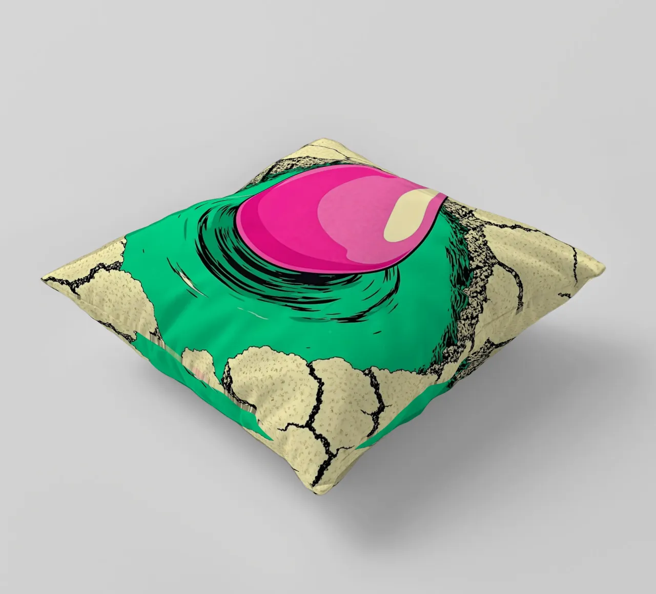 Teardrop - Pop Art cuscino da ColorCrash Gallery