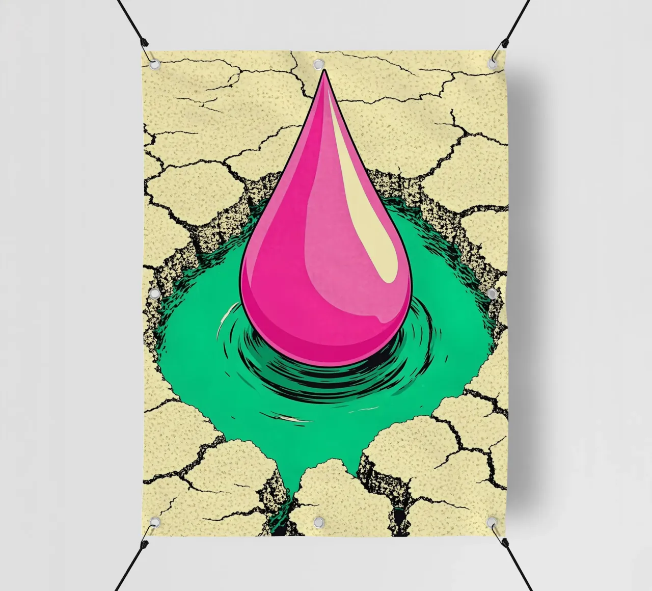 Teardrop - Pop Art telo in pvc da ColorCrash Gallery