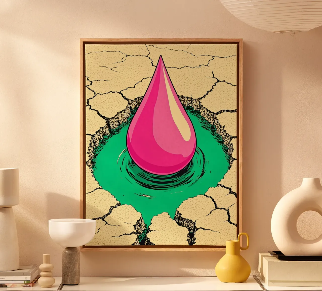 Teardrop - Pop Art tela da ColorCrash Gallery