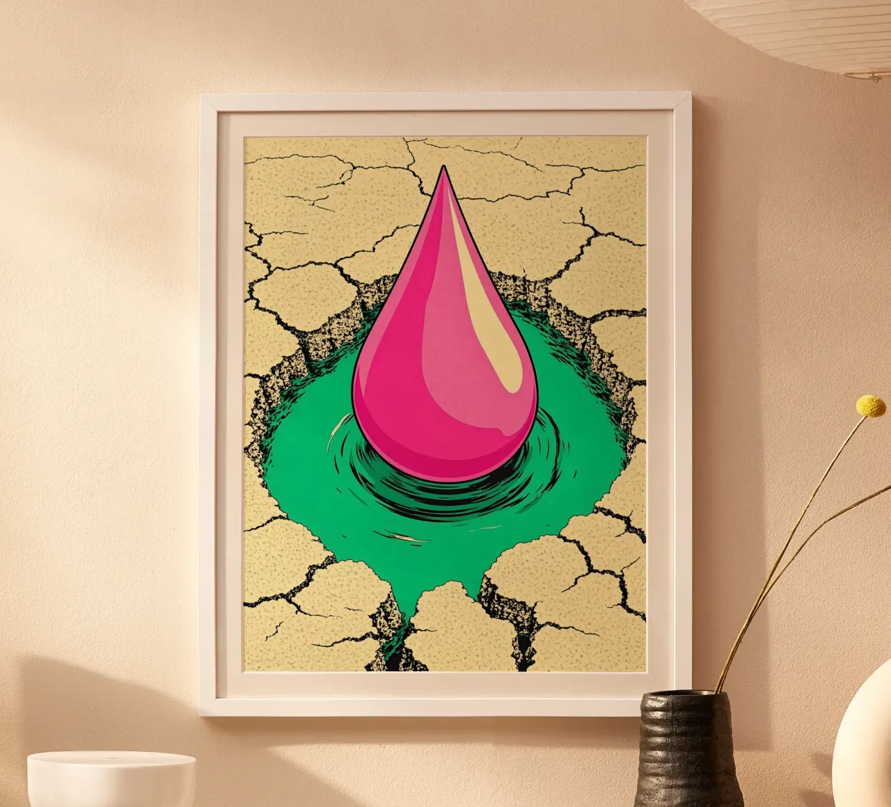 Teardrop - Pop Art carta hahnemühle da ColorCrash Gallery