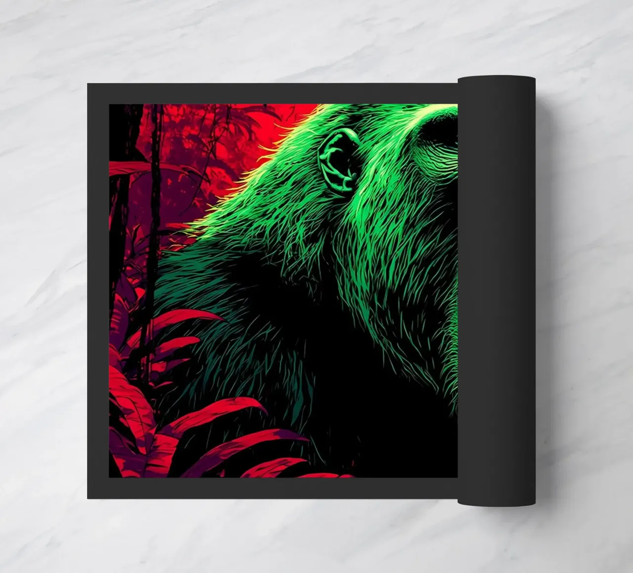 Gorilla nella giungla - Pop Art zerbino da ColorCrash Gallery