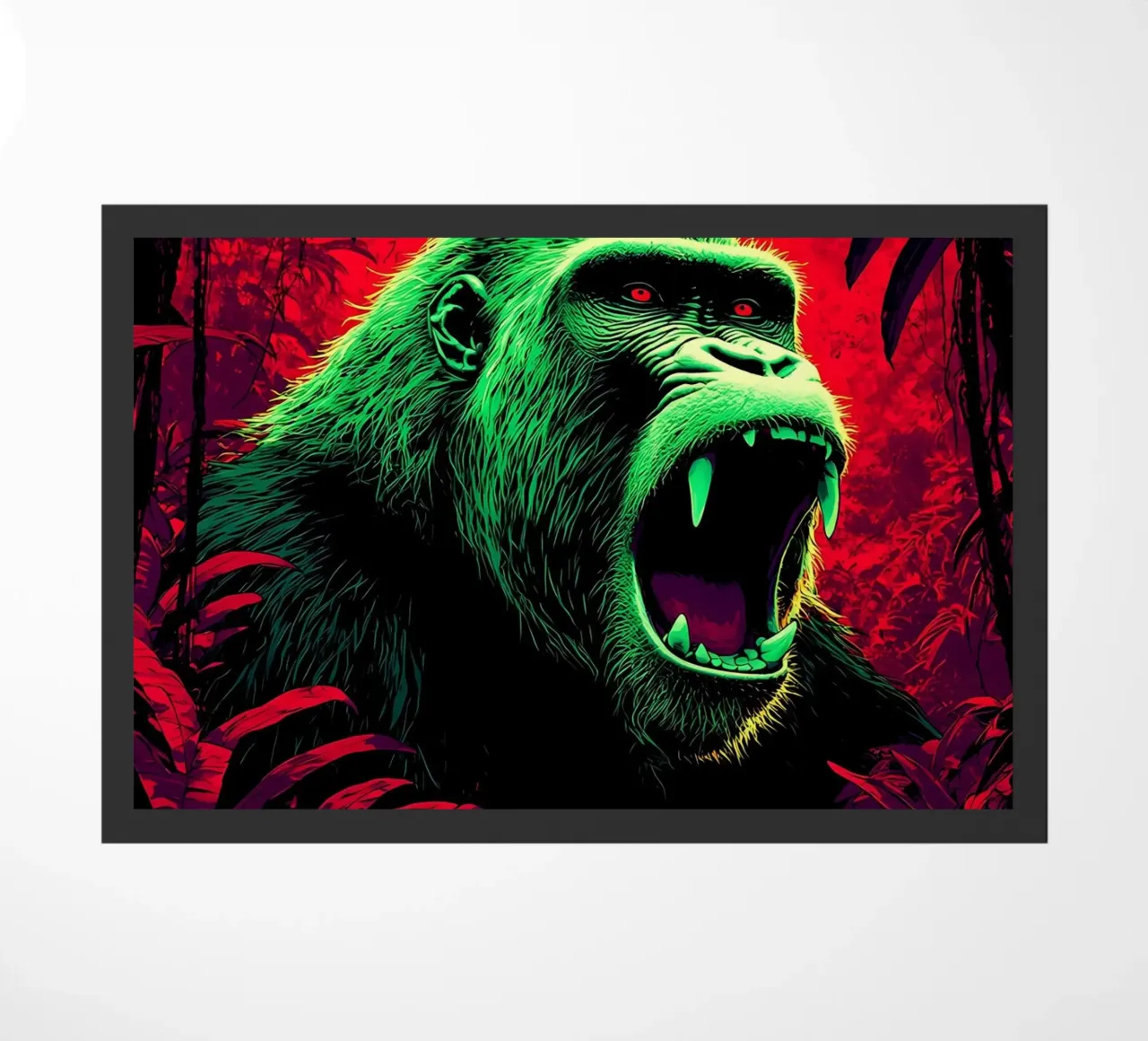 Gorilla nella giungla - Pop Art zerbino da ColorCrash Gallery