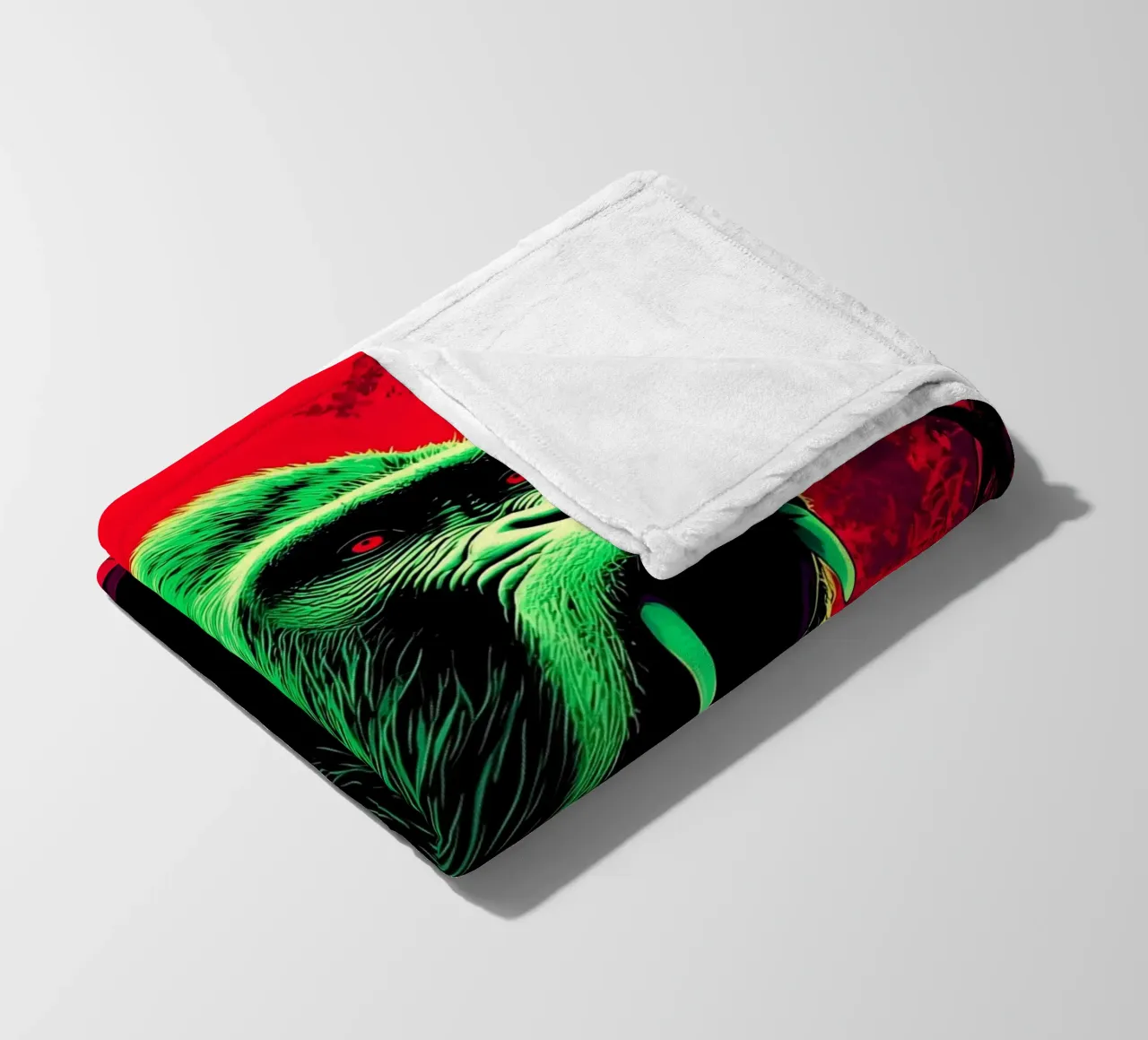 Gorilla nella giungla - Pop Art coperta in pile da ColorCrash Gallery