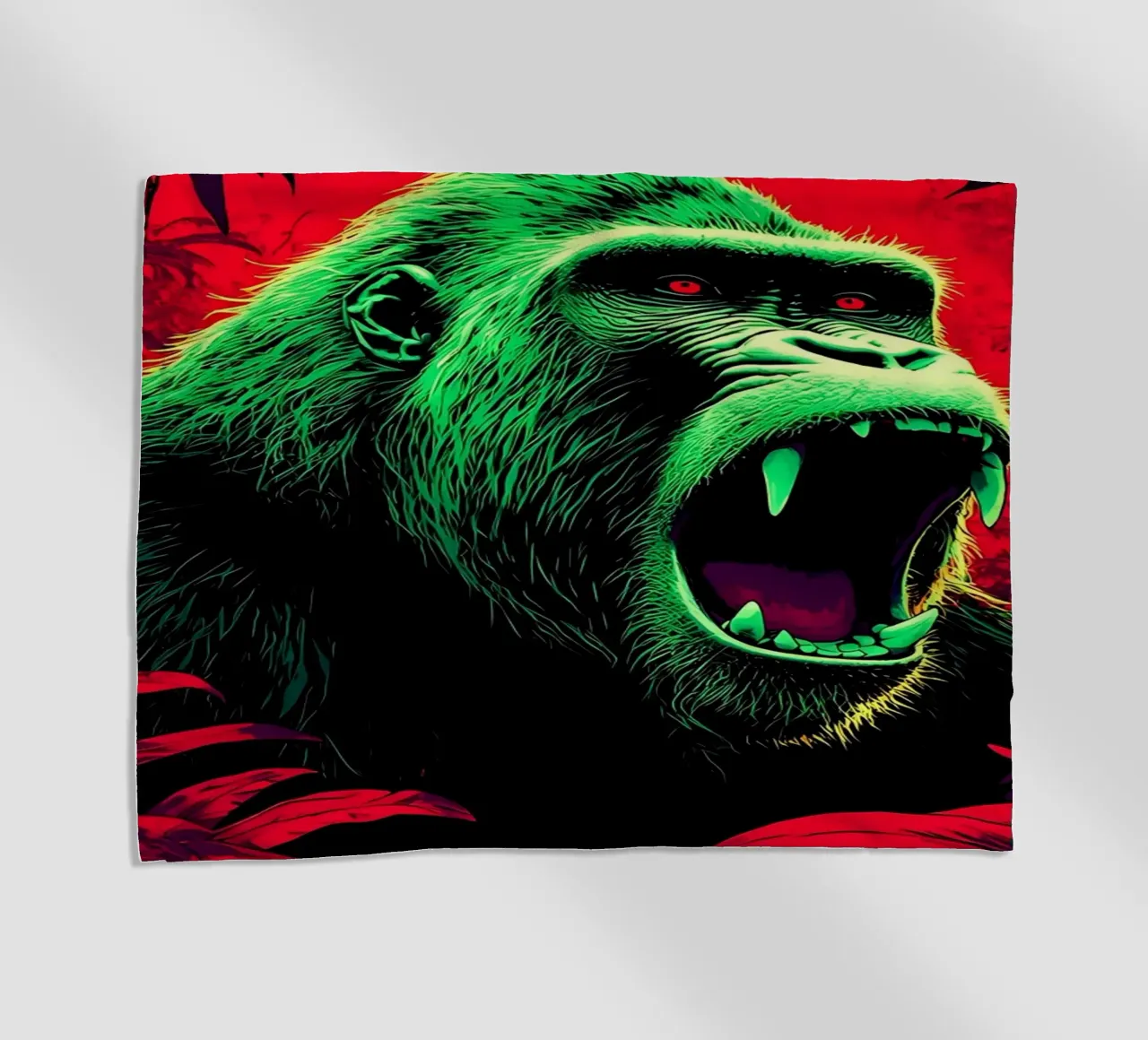 Gorilla nella giungla - Pop Art telo mare da ColorCrash Gallery