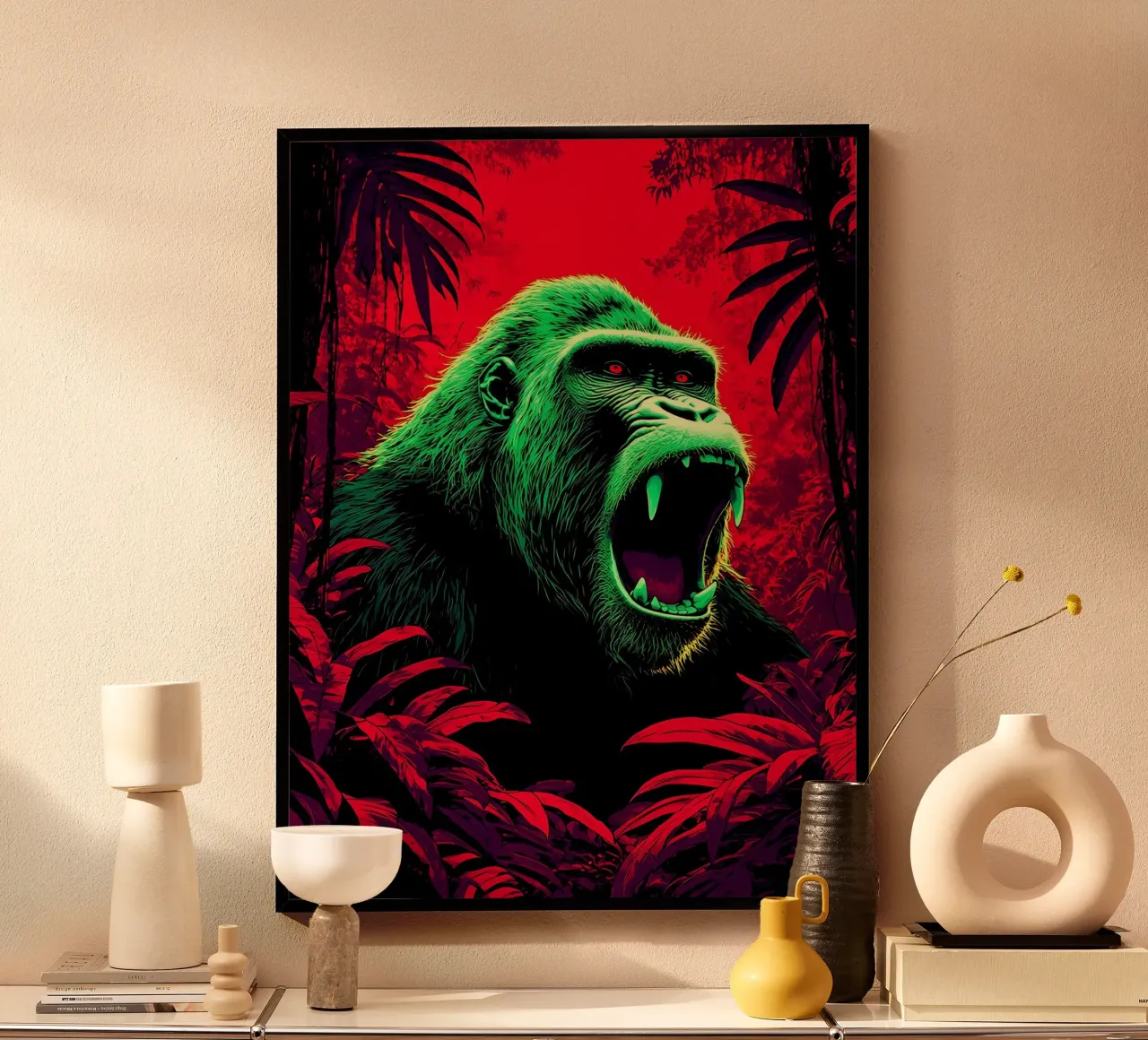 Gorilla nella giungla - Pop Art carta hahnemühle da ColorCrash Gallery