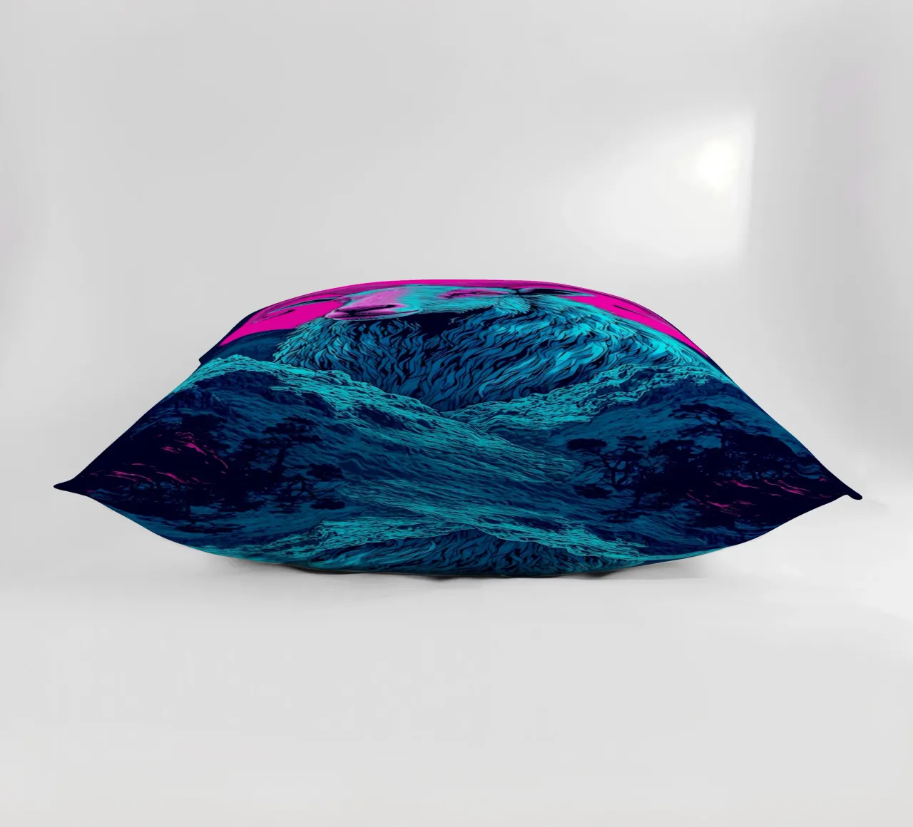 Ariete in montagna - Pop Art cuscino da ColorCrash Gallery