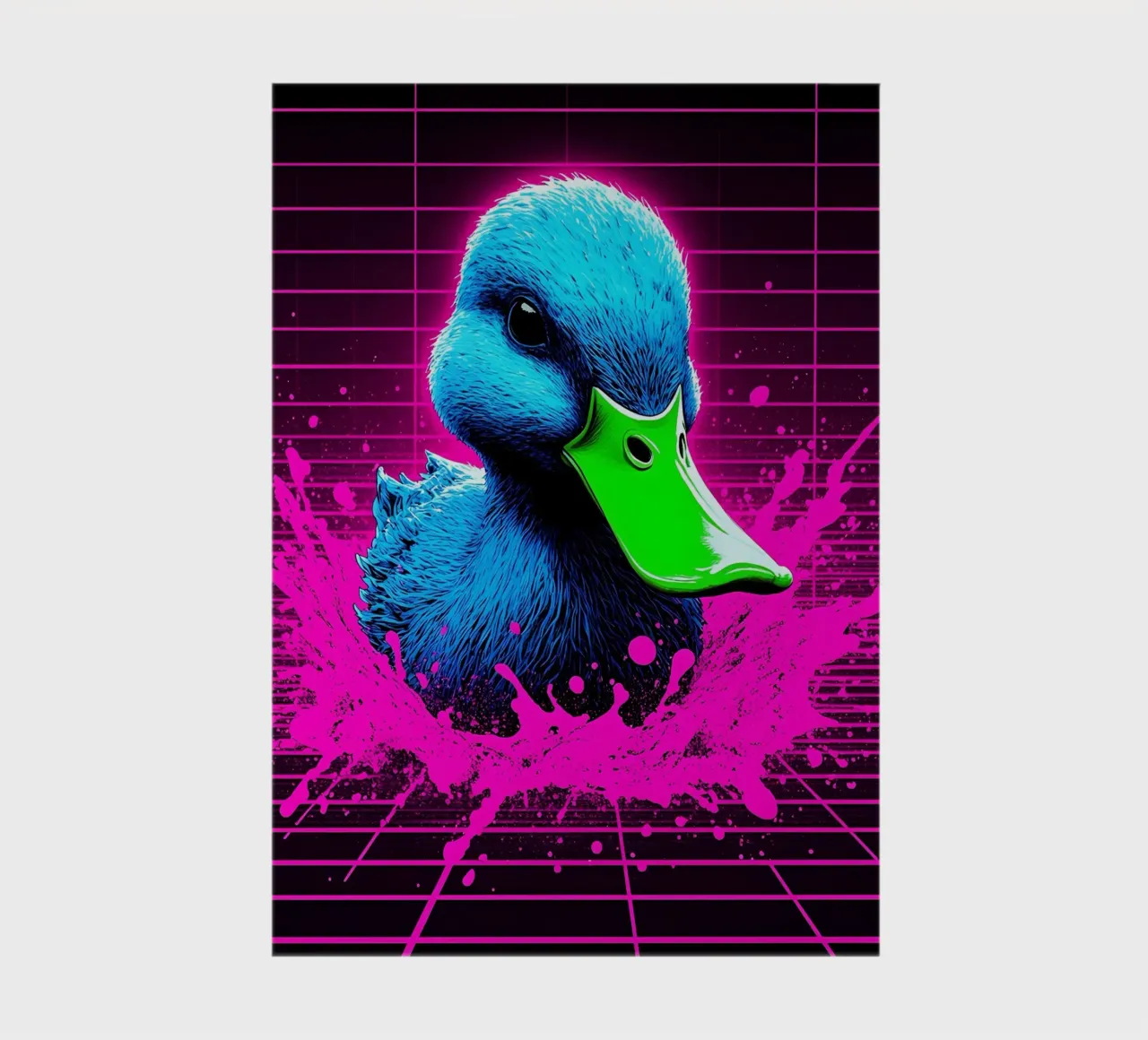 Duck In Action - Pop Art notebook by ColorCrash Gallery