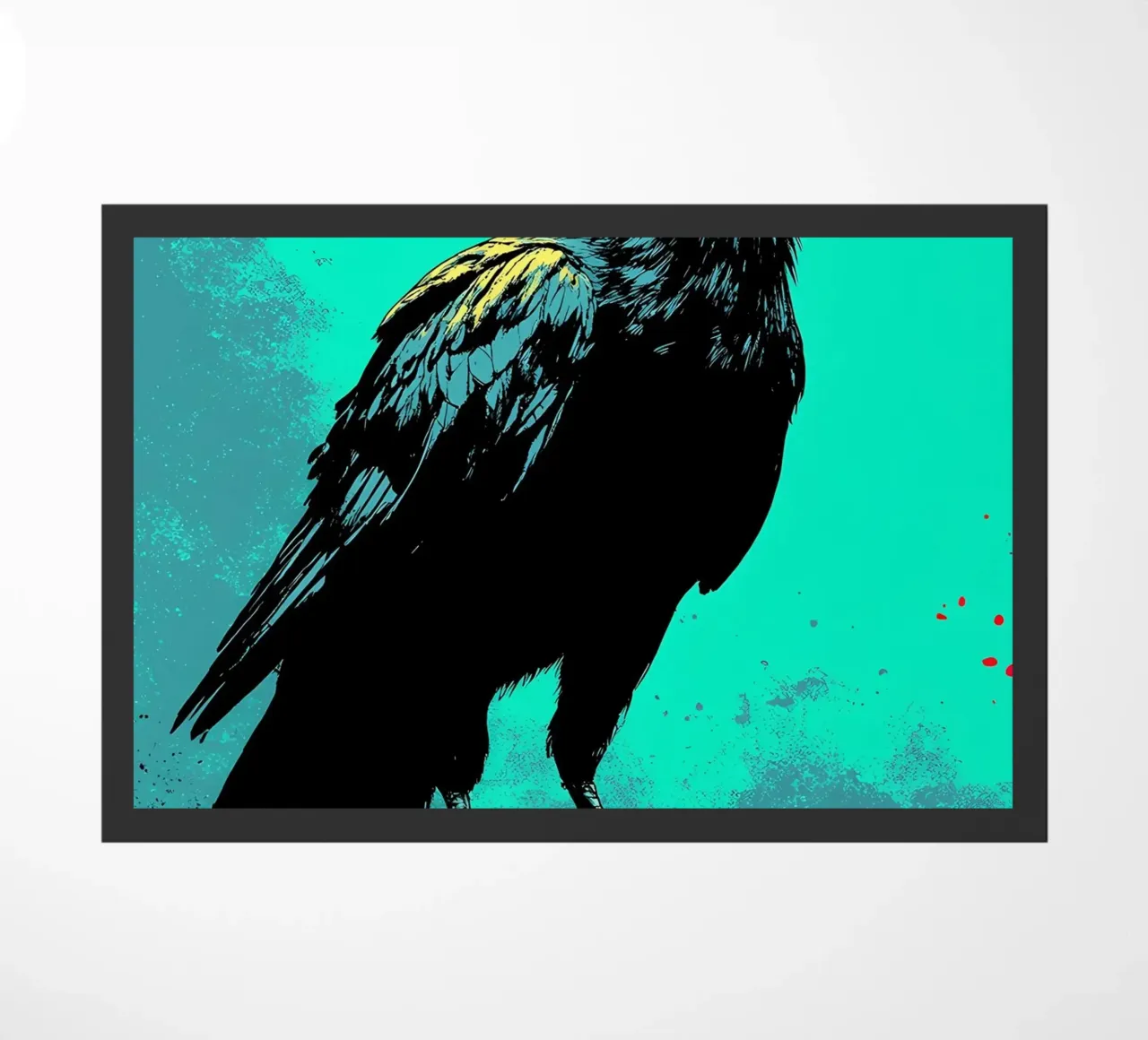 Raven - Pop Art deurmat van ColorCrash Gallery