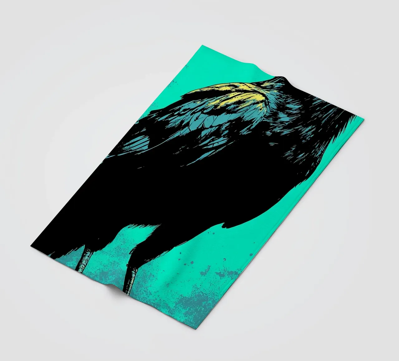 Raven - Pop Art coperta in pile da ColorCrash Gallery