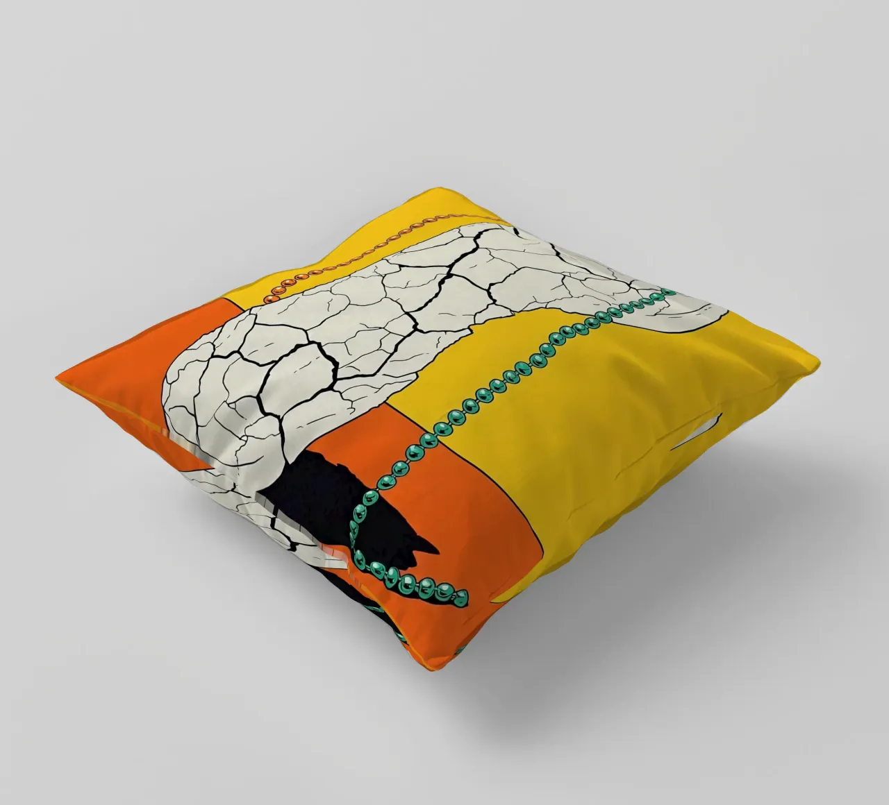 Piede screpolato - Pop Art cuscino da ColorCrash Gallery