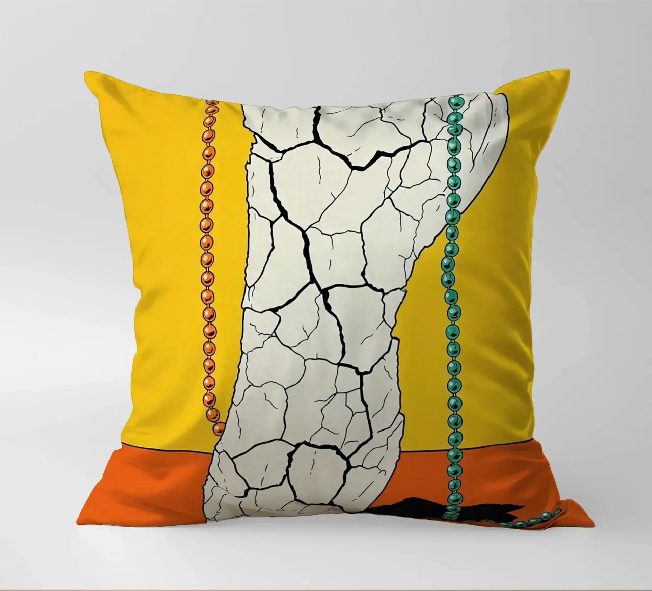 Piede screpolato - Pop Art cuscino da ColorCrash Gallery