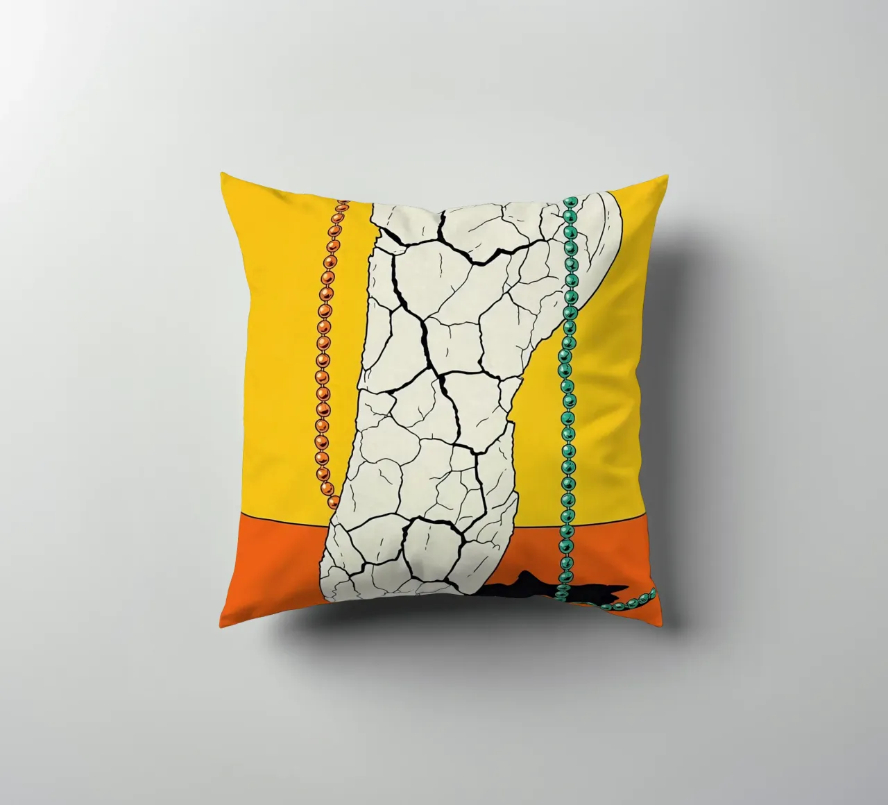Piede screpolato - Pop Art cuscino da ColorCrash Gallery