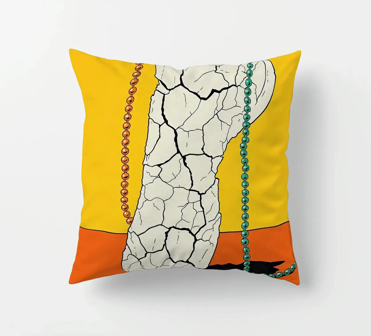 Piede screpolato - Pop Art cuscino da ColorCrash Gallery