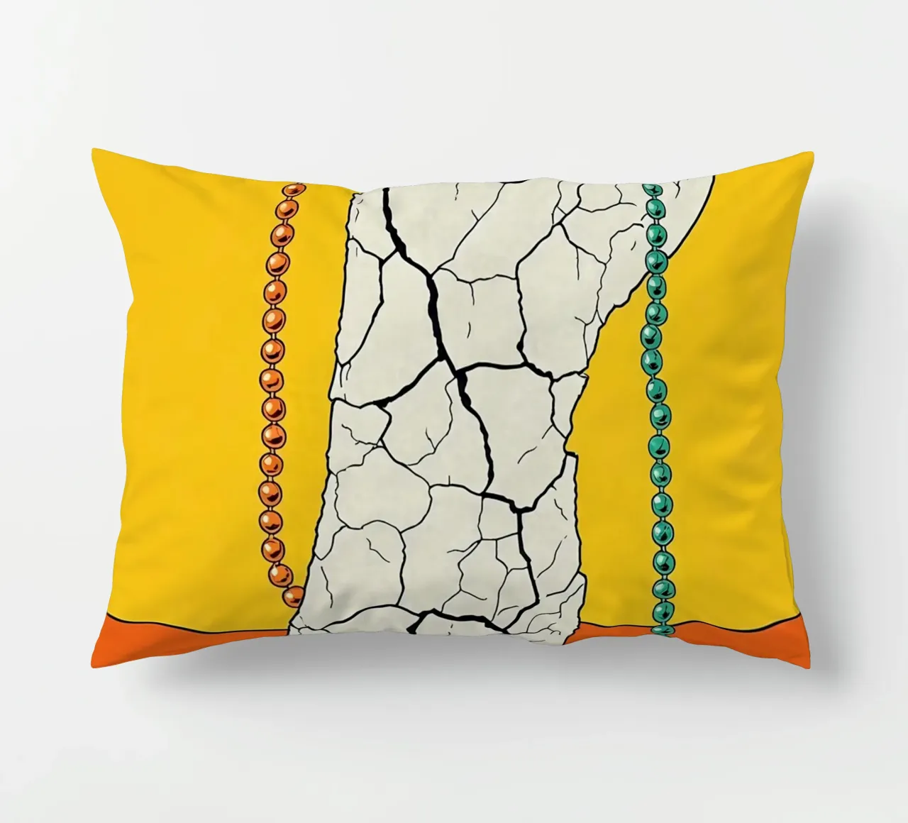 Piede screpolato - Pop Art cuscino da ColorCrash Gallery