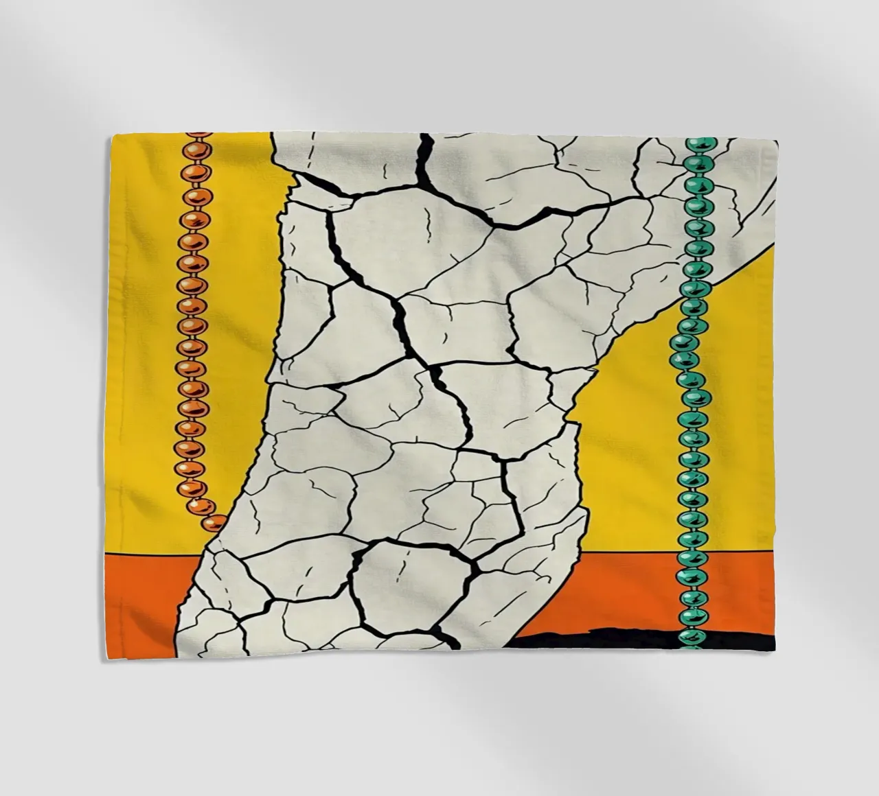 Piede screpolato - Pop Art telo mare da ColorCrash Gallery