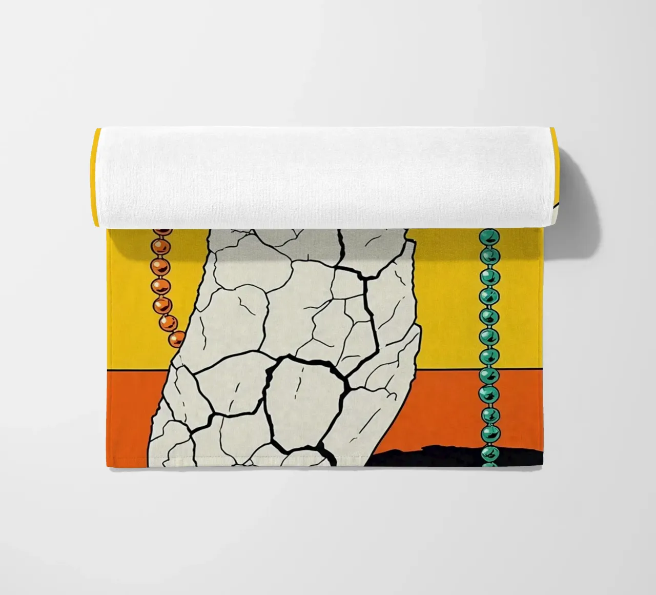 Piede screpolato - Pop Art telo mare da ColorCrash Gallery