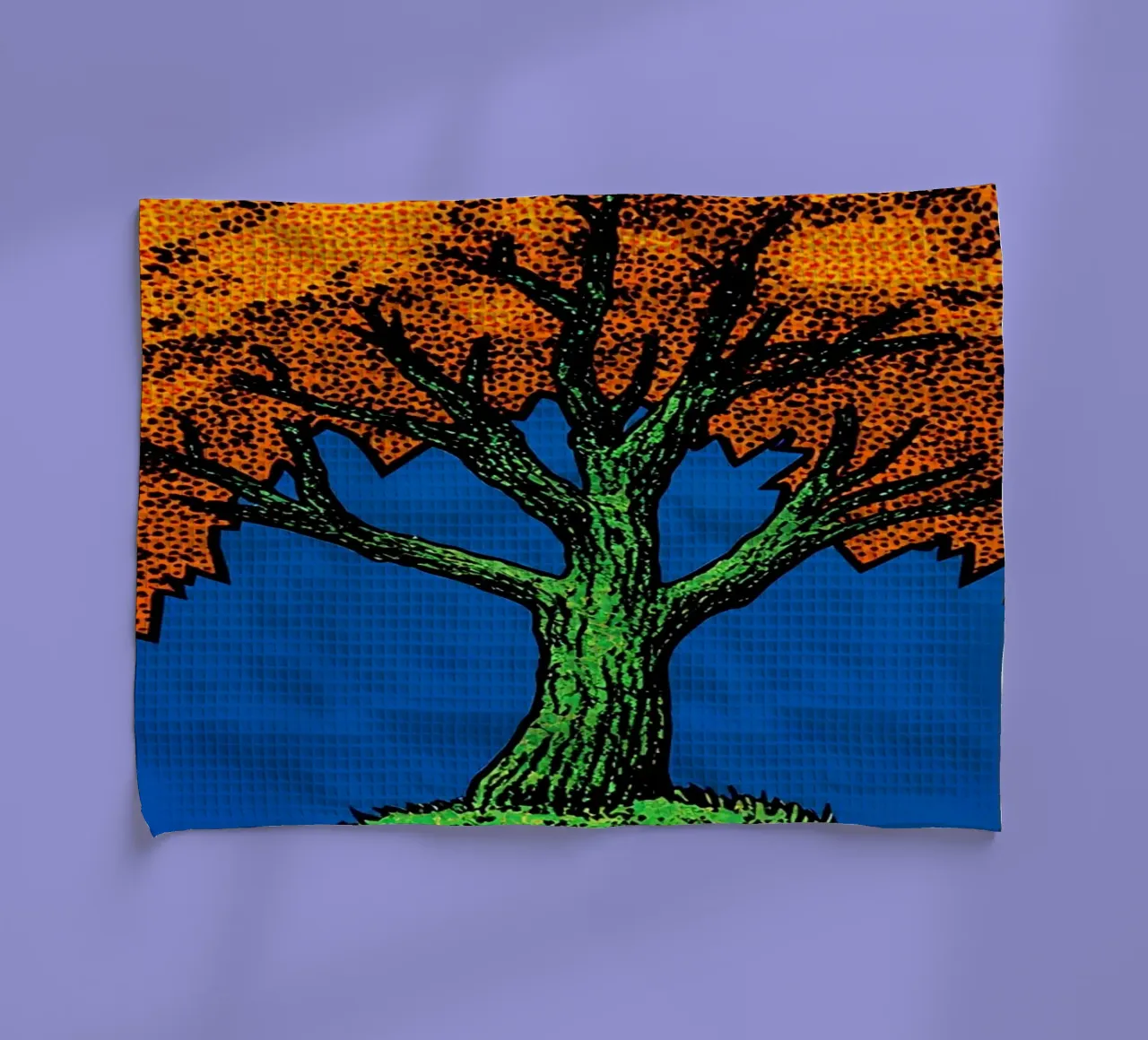 Albero dal fogliame arancione - Pop Art canovaccio da cucina da ColorCrash Gallery